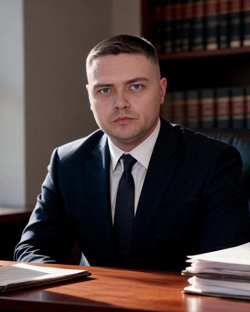 Адвокат Мышкин Егор Юрьевич за рабочим столом